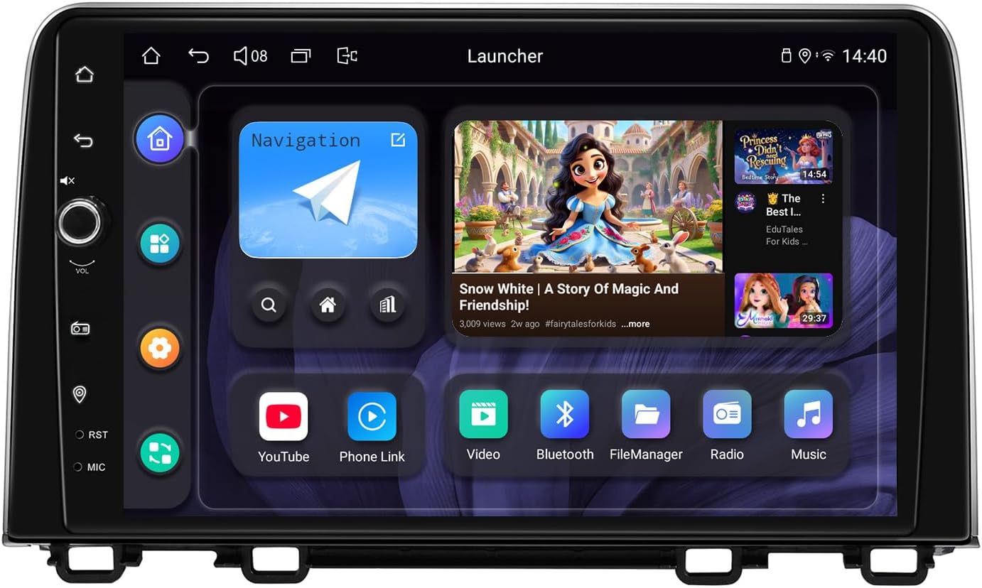 JOYING Car Radio for Honda CRV 2017-2022, Android 13 Car Stereo 10.1 Inch IPS Touchscreen Plug and Play with Wireless CarPlay & Android Auto, GPS Navigation, 5G WiFi, Bluetooth 5.1, FM(JY-HT167N8)