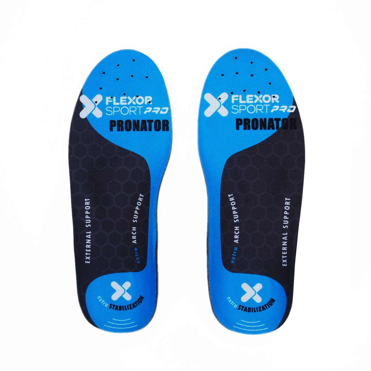 Flexor Plantillas Pro Trail Running para Pie Pronador, talla 46, soporte en arco plantar, amortiguador de impacto