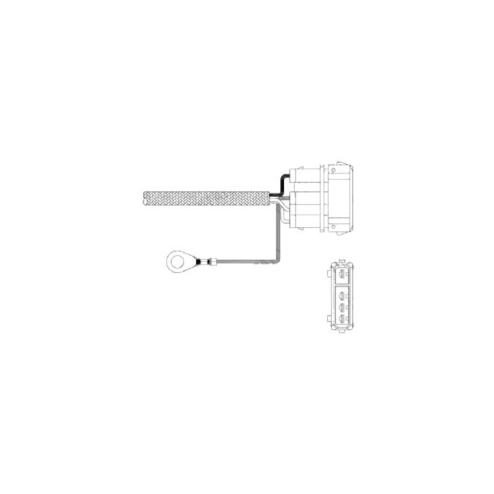 DELPHI ES11010-12B1 Lambdasonde Oxygen O2 Sensor Beheizt Kompatibel mit VW GOLF III 1H1 030906265E 030906265J 037906265B