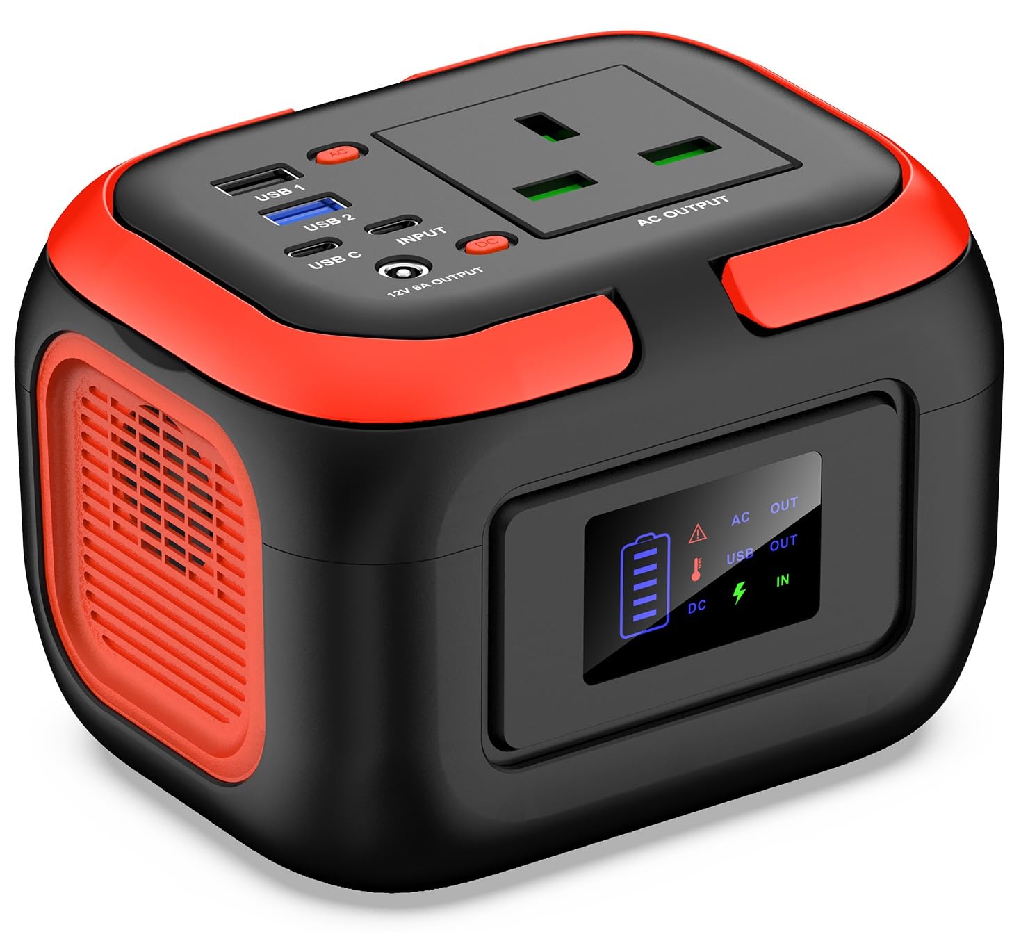 SinKeu Portable Power Station 97Wh with 230V 120W AC Socket, 12V DC, USB Ports for Phones, 26400mAh Mini Generator for Outdoor Camping Picnic, Home Emergency Backup Battery(Solar Panel Not included)