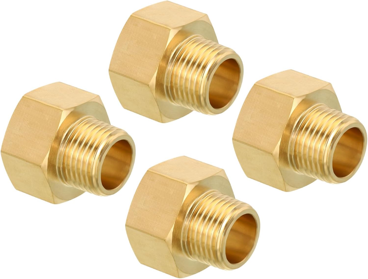 Raccord Laiton 3/8 NPT Male X 3/8 BSPP Female - Connecteur Manomètre Air Gaz Eau Carburant