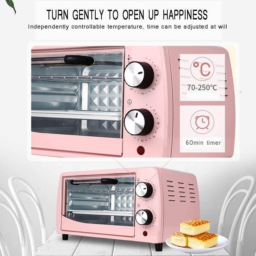 Forno tostapane, forno mini friggitrice ad aria Mini da 12 litri, a convezione for appoggio Piccolo elettrico multistrato Friggitrice in acciaio inossidabile for