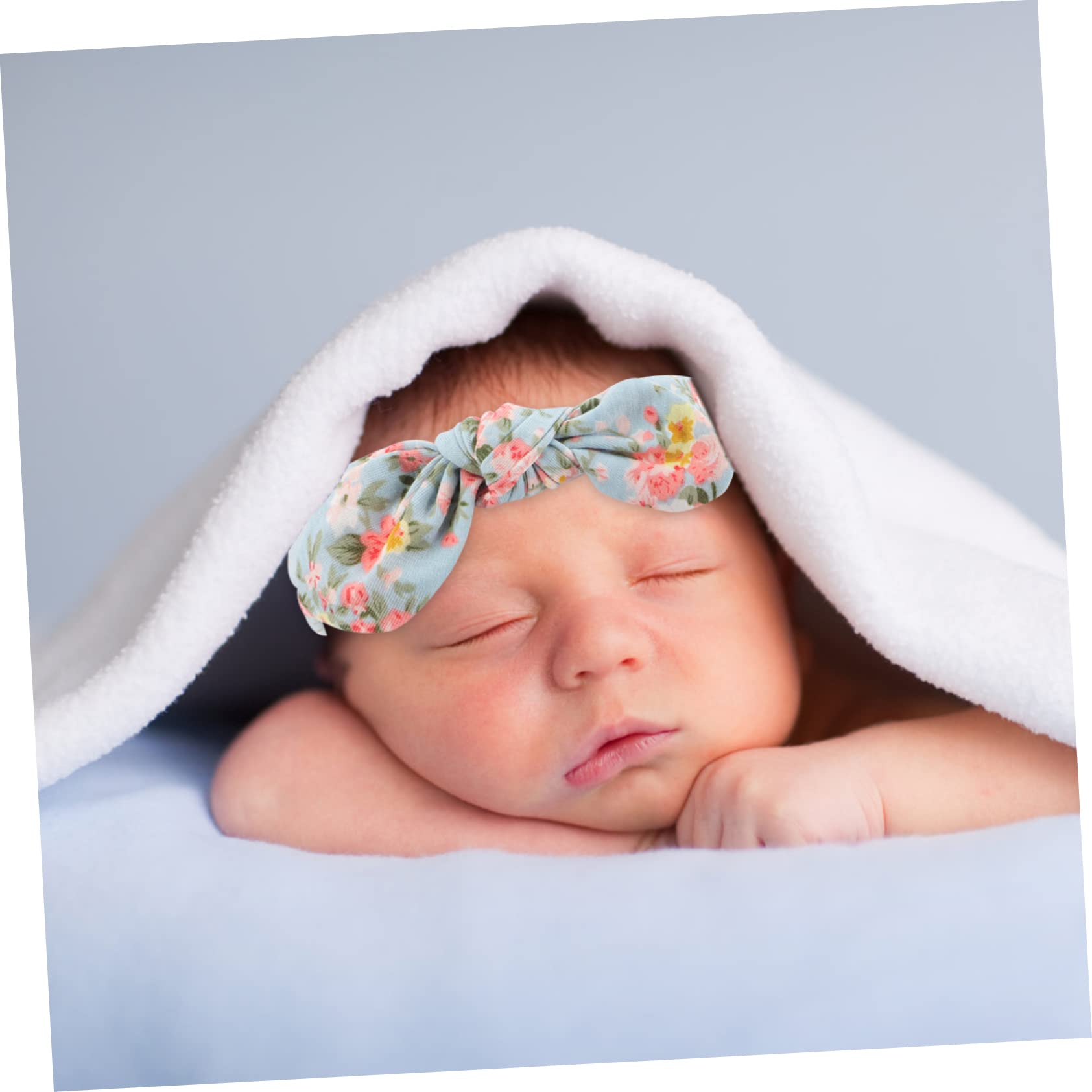Abaodam 2juegos De Envoltura para Recién Nacido Diadema De Lazo Propiedades para Fotografía Infantil Diseño Floral para De Shower