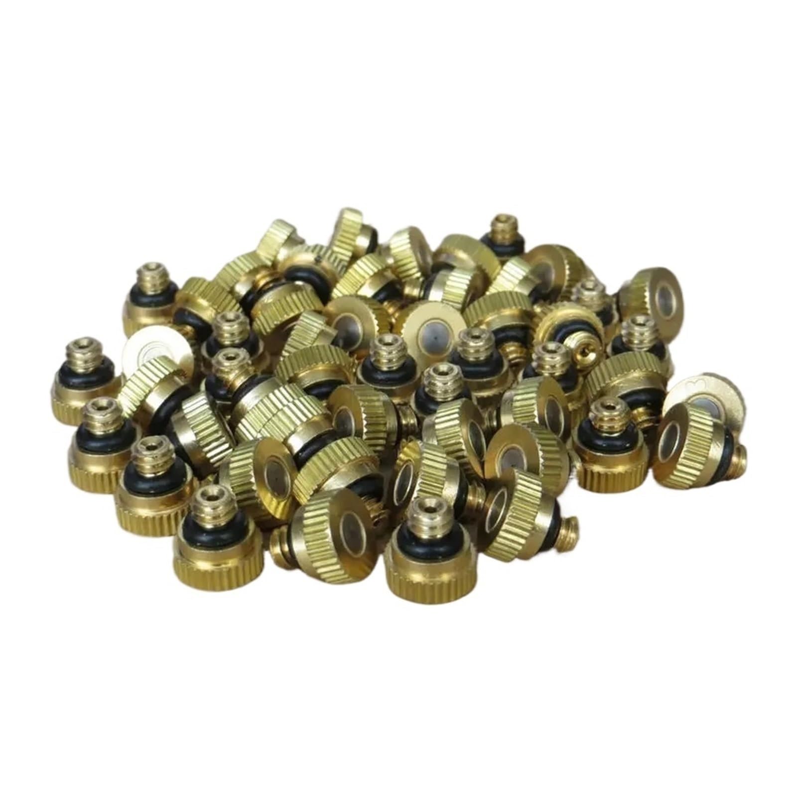 Brass Mister Nozzles 20Pcs Brass Misting Nozzles Water Mister Sprinkle for Patio System Outdoor Cooling