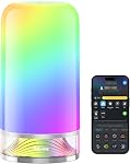 Govee RGBIC Smart Table Lamp 2, Touch Bedside Lamps Work with Matter, Alexa | LED Desk Light with Music Sync and 64 Scene Modes, Color Changing Lamp for Bedroom Decor, Living Room Dimmable Night Light