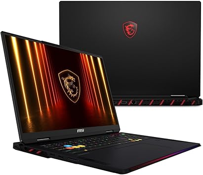 EXCaliberPC [2025] MSI Raider 18 HX AI A2XWIG-014US Pro Extreme Intel Core Ultra 9 285HX, 96GB DDR5 RAM, 12TB NVMe SSD, NVIDIA GeForce RTX 5080, 18" UHD+ mini LED, Windows 11 Gaming Laptop