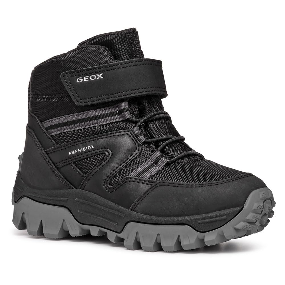 Geox J HIMALAYA BOY B ABX, Ankle Boot, Black,