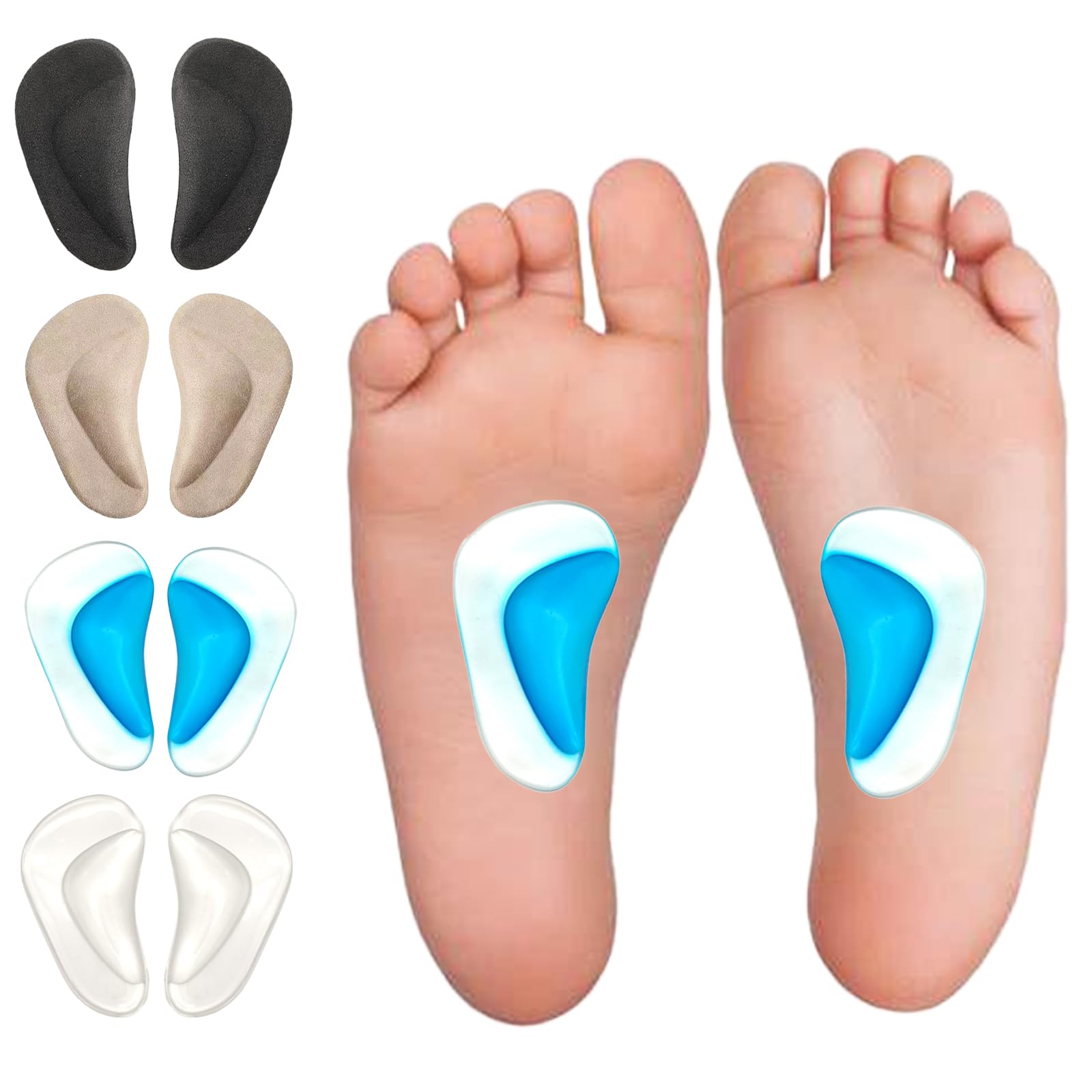 Solette Plantari Per Piedi Piatti - 3 Paia Unisex Con Supporto Arco Plantare - Foto 6