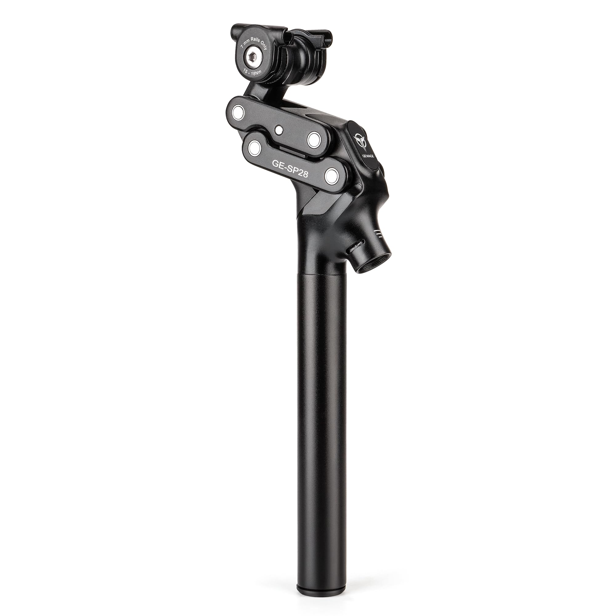 Fahrrad-Sattelstütze, 27,2 / 30,9 / 31,6 mm, Stoßdämpfer, Fahrradsattelstütze, Aluminiumlegierung, viergliedrig, Sattelrohr für Mountainbike, Rennrad, Kies, Hybrid und E-Bikes