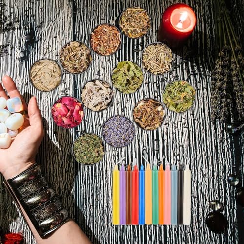 Altar wiccano para aprender brujería fácil con guía de hechizos plata 2