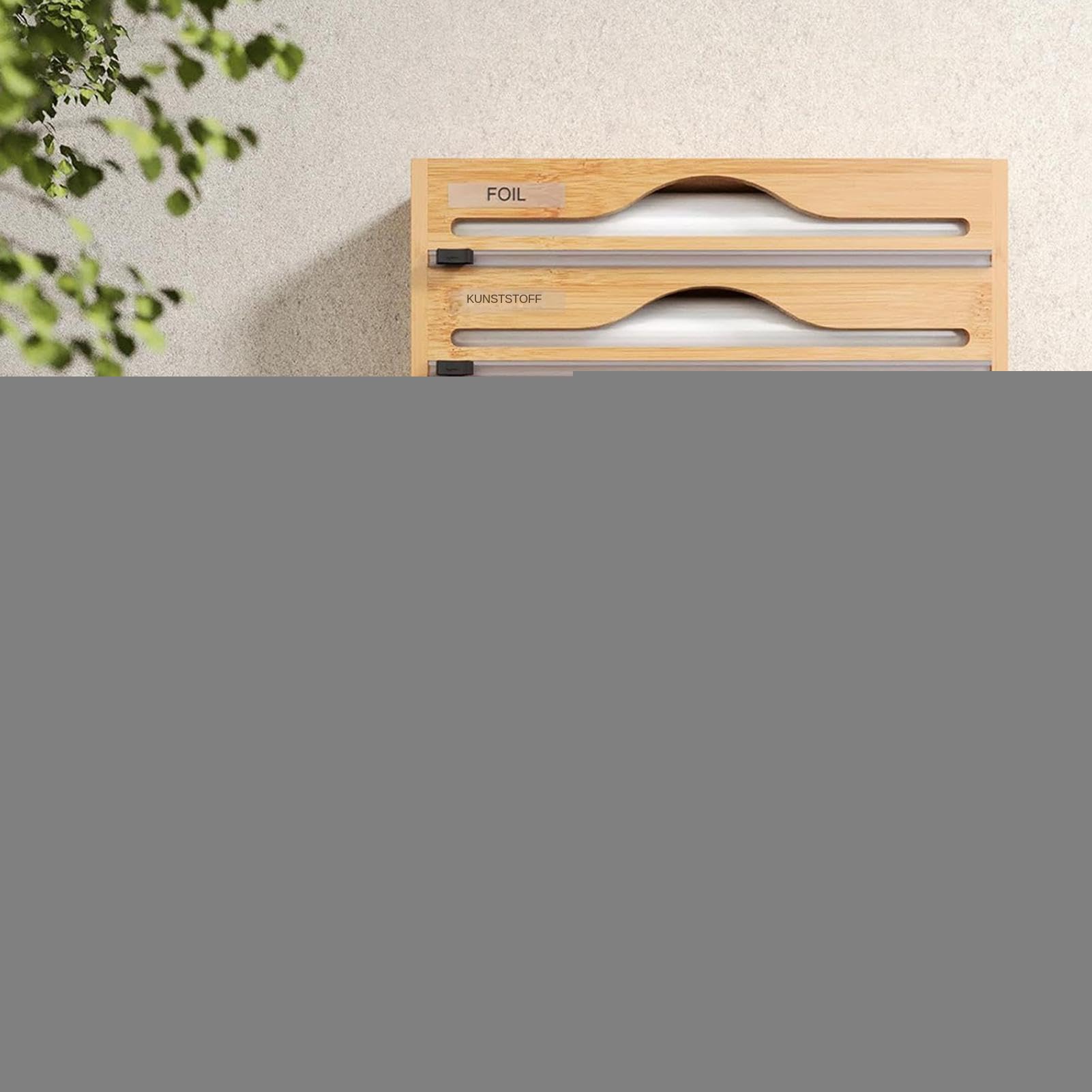Dispenser di pellicola da cucina | Organizer per fogli di alluminio e tele cerate, multifunzionale, per cucina, frigorifero