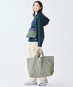 ★希少なLONG！人気Navyトリム/ギザタグ/エルエルビーン トートバッグ Amazon | [エルエルビーン] グローサリー・トート・ウィズ