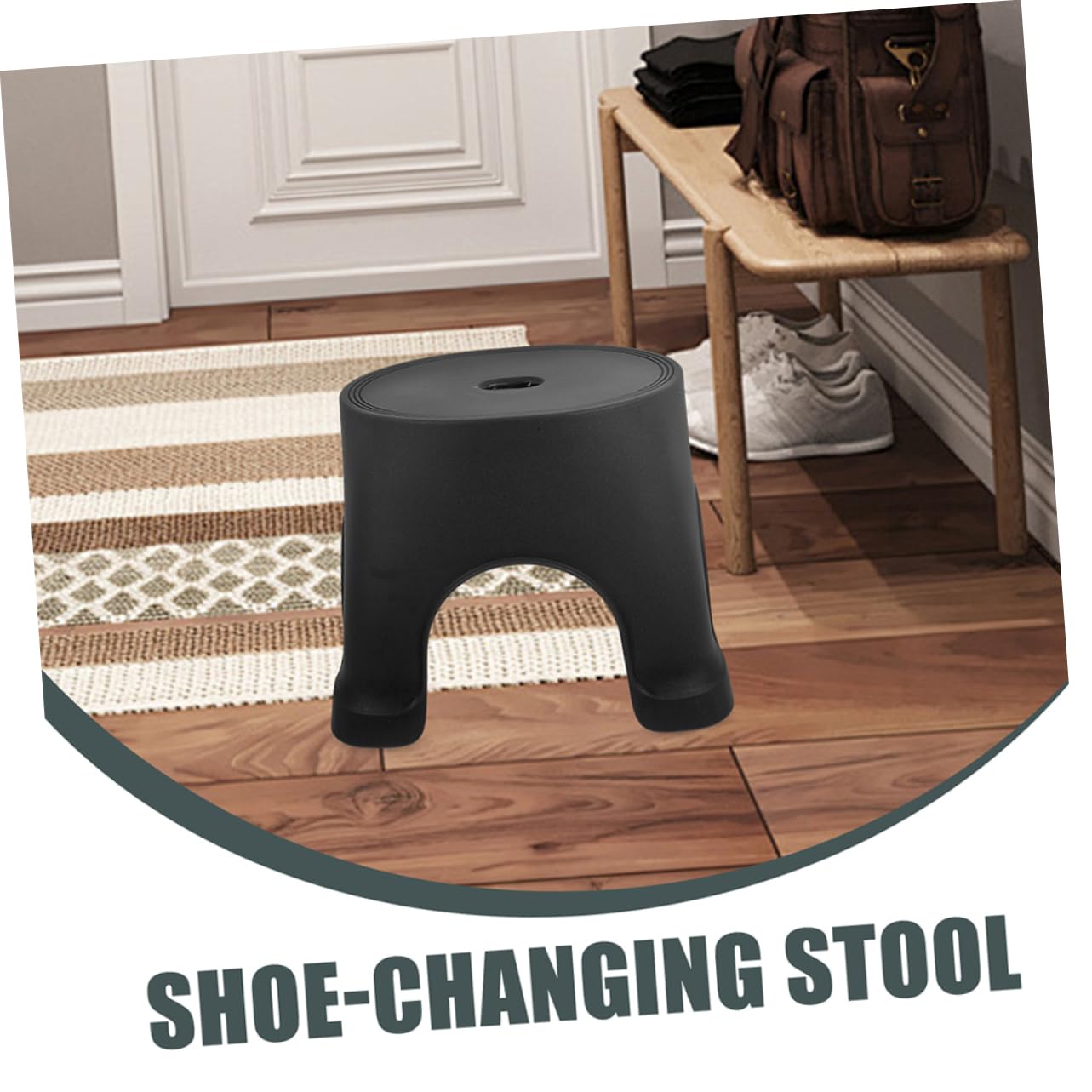 PRETYZOOM Nonslip Bathroom Footstool Plastic Step Stool for Adults Toilet Stool Footrest Living Room Footstools Improve Squatting Posture