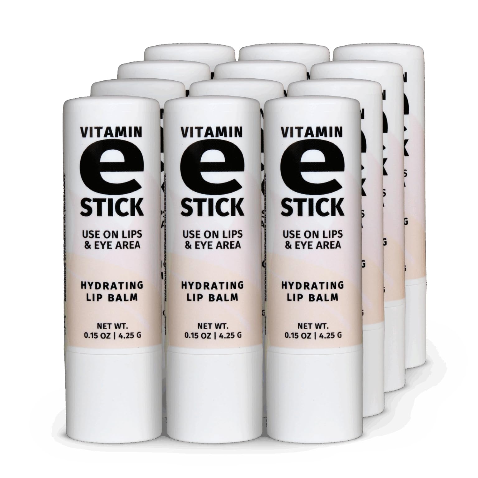 Vitamin E Stick, Hydrating Lip Balm & Under Eye Care, Pack of 12