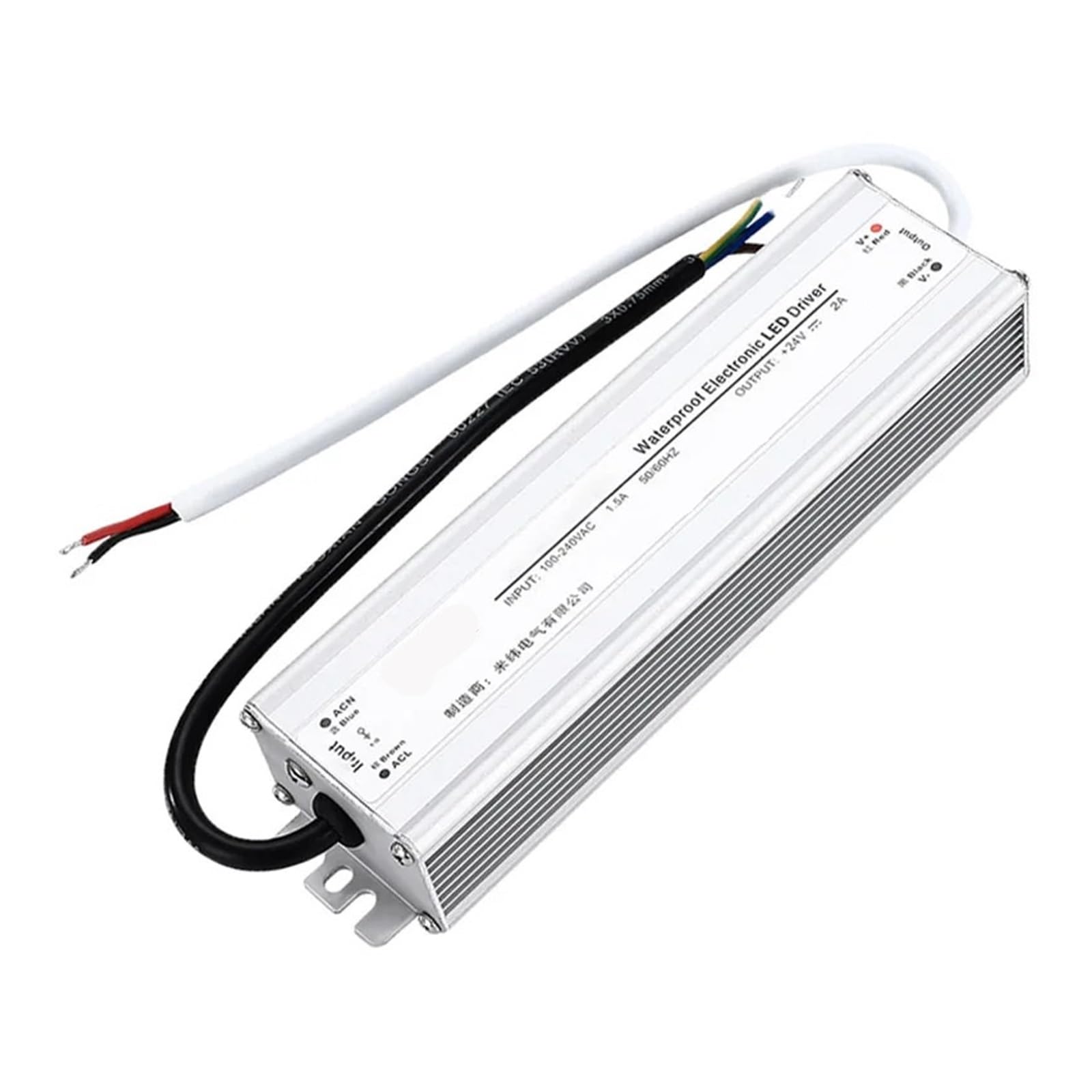 BRODEFUP Switching Power Supply LPV-60W 80W 100W AC DC12V 24V 36V Waterproof Single Output(24V,80W)