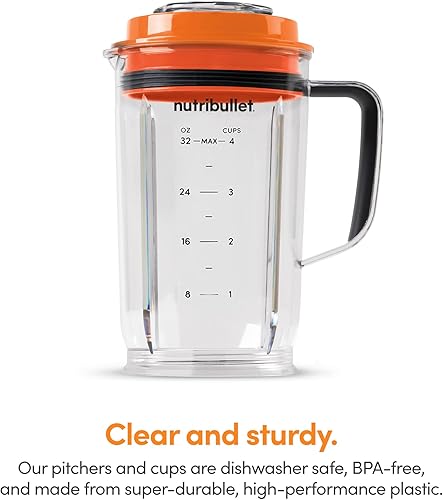 Miniatura 7 de NutriBullet NB50200OR Select 1000 Watt Naranja, 32 oz