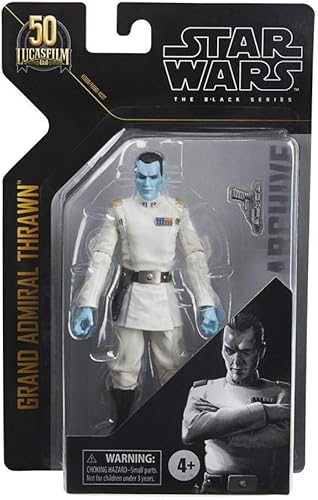 STAR WARS The Black Series Archive Grand Admiral Thrawn - Figura coleccionable de 6 pulgadas, juguetes para niños a partir de 4 años