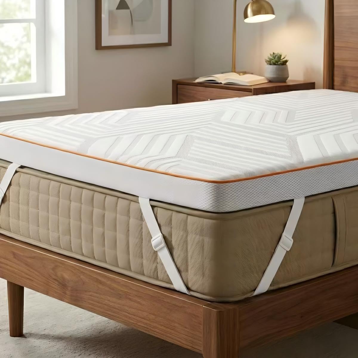 MULISOFT Surmatelas 90x200 cm H5/H6, 7,5cm Mousse à Mémoire de Forme, Extra Ferme