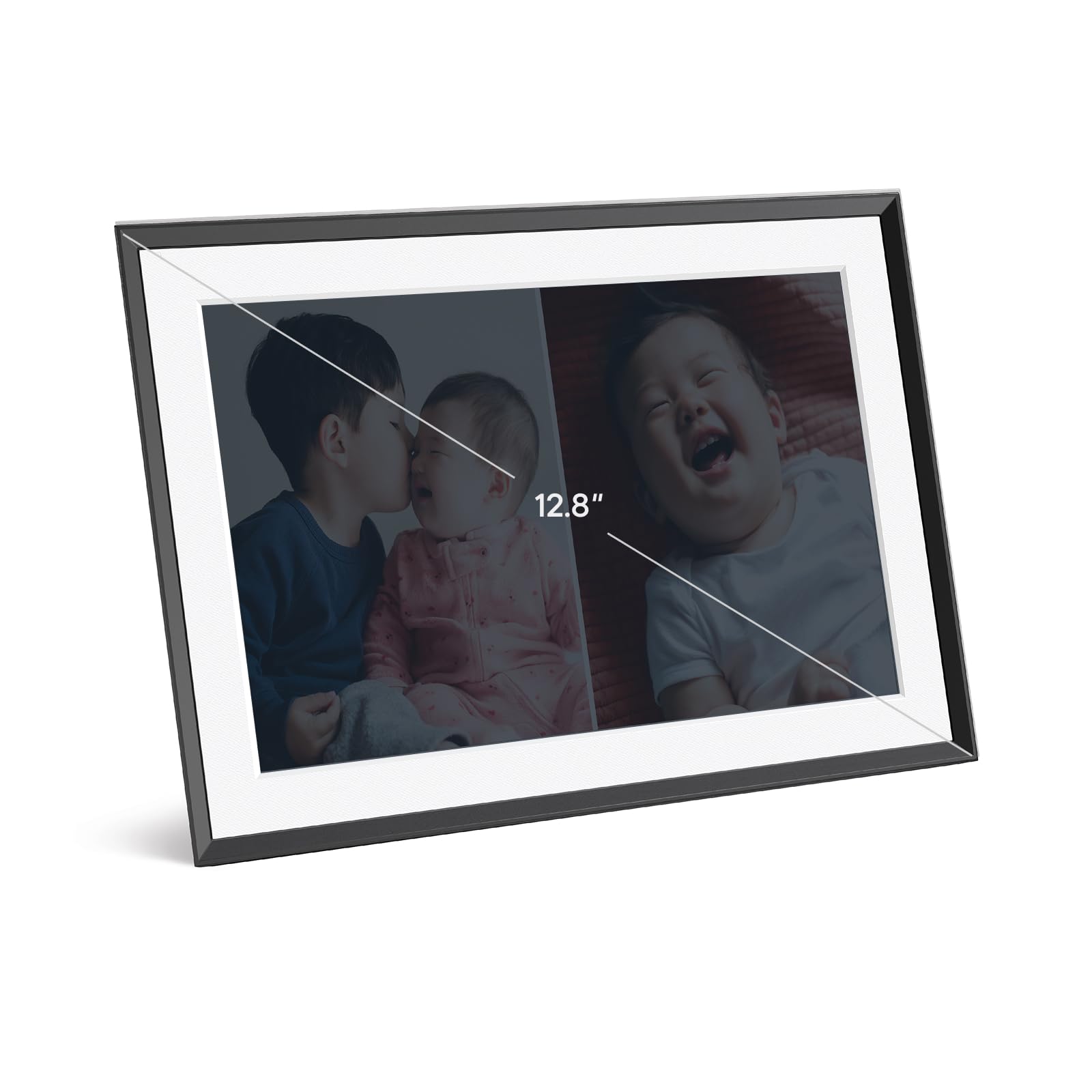 Aura Digital Picture Frame - 10.1" HD Mat Display | Wirecutter's Best Digital Frame for Gifting | Text Photos Directly to Your Frame from Anywhere | Quick & Easy Setup Over WiFi - Free App | No Fees: 10" - Black with Mat