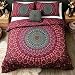 Sleepwish 4 Pcs Mandala Bedding Posture Million Romantic Soft Bedclothes Plain Twill Boho Bohemian Duvet Cover Set Queen Size