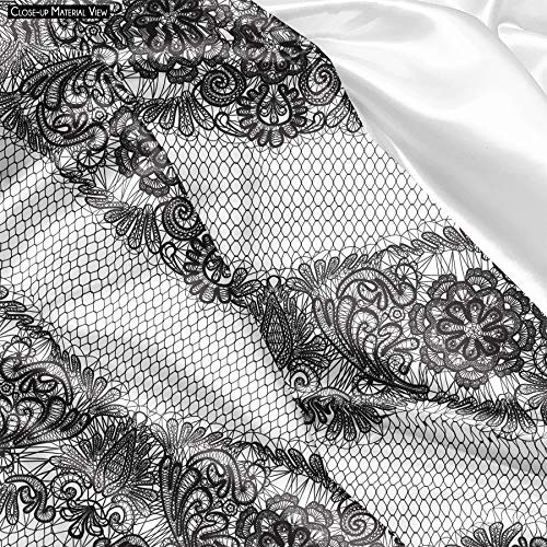 Image of ArtzFolio Black Lace | Reusable Sack Bag | Bag for Gym, Storage, Vegetable & Travel