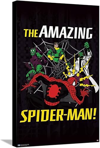 Trends International Marvel Comics Spider-Man - Villains Web Canvas Wall Poster