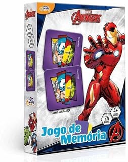 Jogo De Memória Marvel Vingadores 24 Pares Toyster