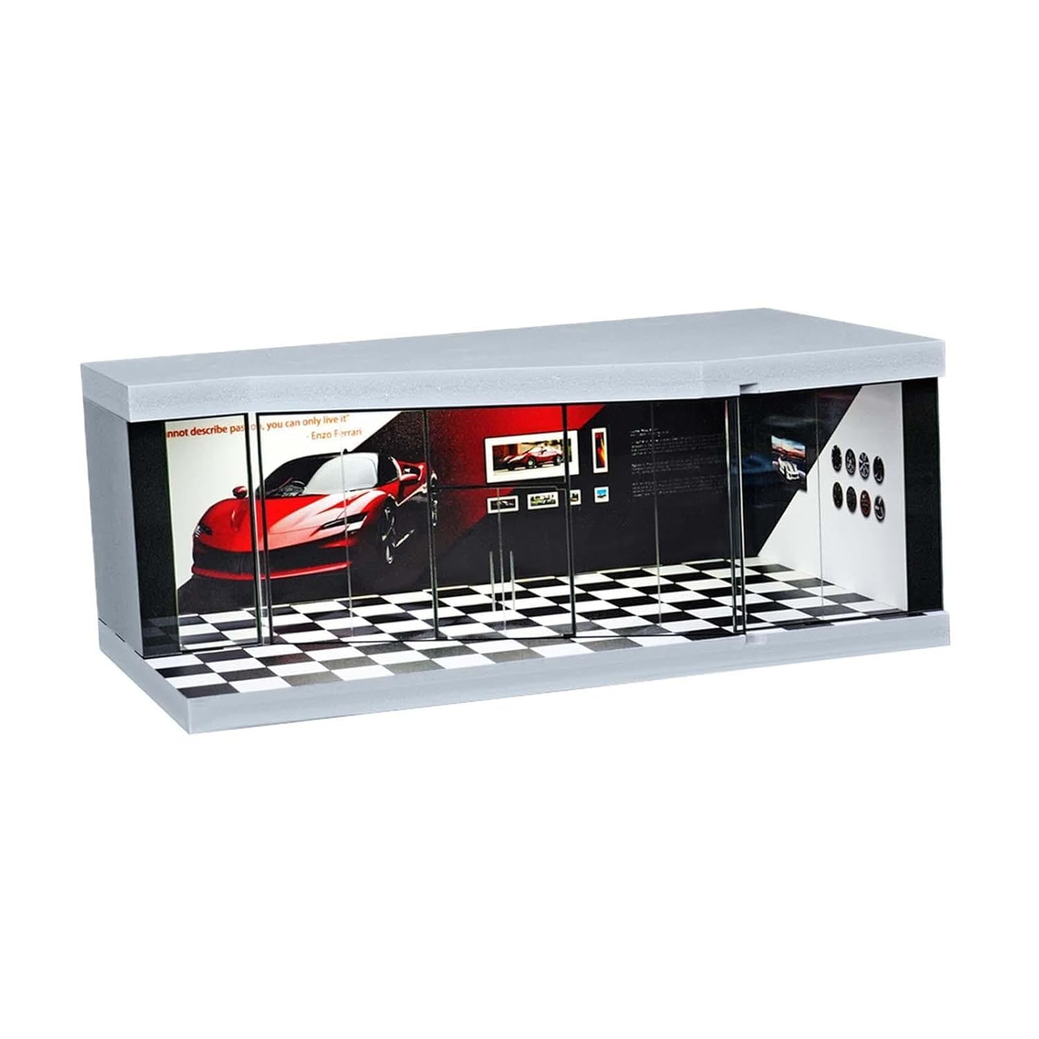 EVONTRO | My City L Parking Lot Diorama Display Case | 1:64 Scale