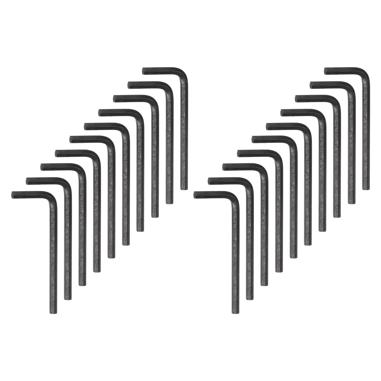 HARFINGTON 120pcs Hex Key Wrench 5mm Metric CR-V L Shaped Hexagon Head Repairing Tool for Bikes Furniture Repair