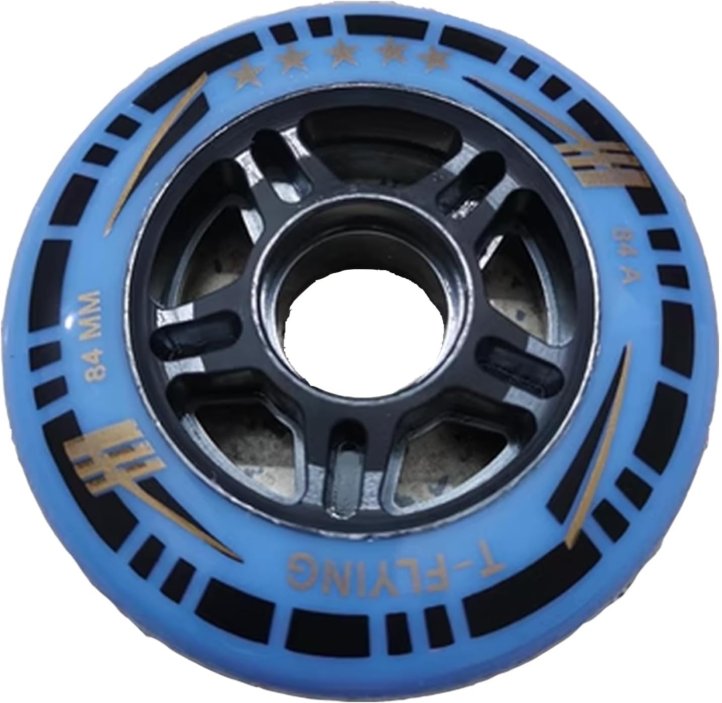 Inline Skate Wheels Outdoor Indoor 84A Roller Skate Wheel Replacement Roller Skate Wheels 84mm (8-Pack)