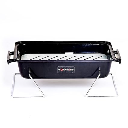 FLAREON Skipper House Party Charcoal Briquettes Barbecue (BBQ) Grill |Black|