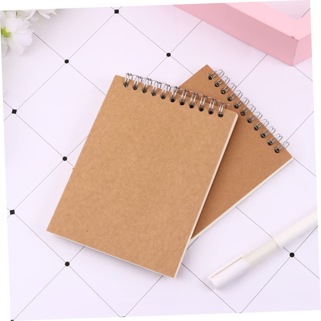 Gadpiparty 12piezas Cuaderno de Bocetos Kraft Cuadernos Diario Estudiantes Oficina y Escuela Libreta de Notas para Dibujo y Escritura