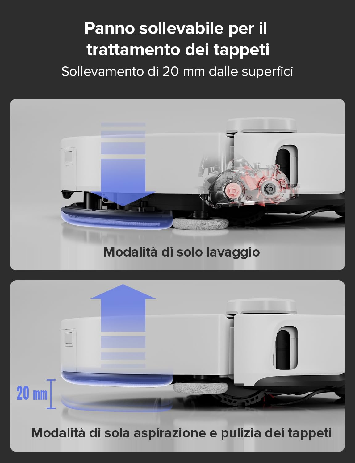 roborock S8 MaxV Ultra Robot Aspirapolvere e Lavapavimenti, RockDock Ultra 8-in-1 Stazione Autopulente, Distributore Auto di Detersivo, 10000Pa, Reactive AI 2.0, Lavaggio Mocio ad Acqua Calda