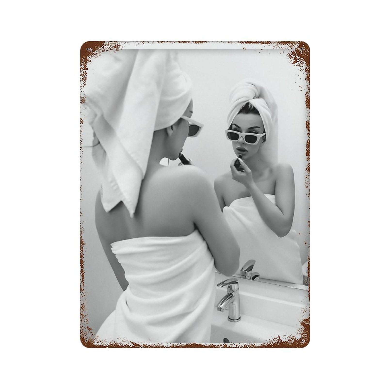 xiaoxiaoshen Makeup Poster Wall Decor Art Metal Tin Poster Modern Home Decor Art Home Bar Shop Decorations Vintage Sign 40x30cm