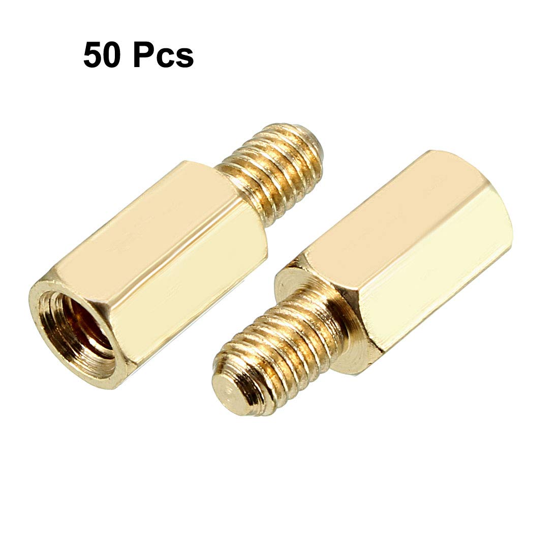 M3 * L + 6mm Hex Laiton Filetage Entretoise Entretoise Vis Pilier PCB/Ordinateur Carte Mère Femelle à Mâle Entretoise Entretoise, M3 11mm 50Pcs