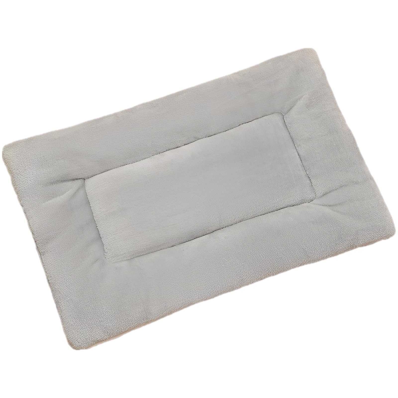 Cama para mascotas suave y esponjosa para el calor del invierno gris