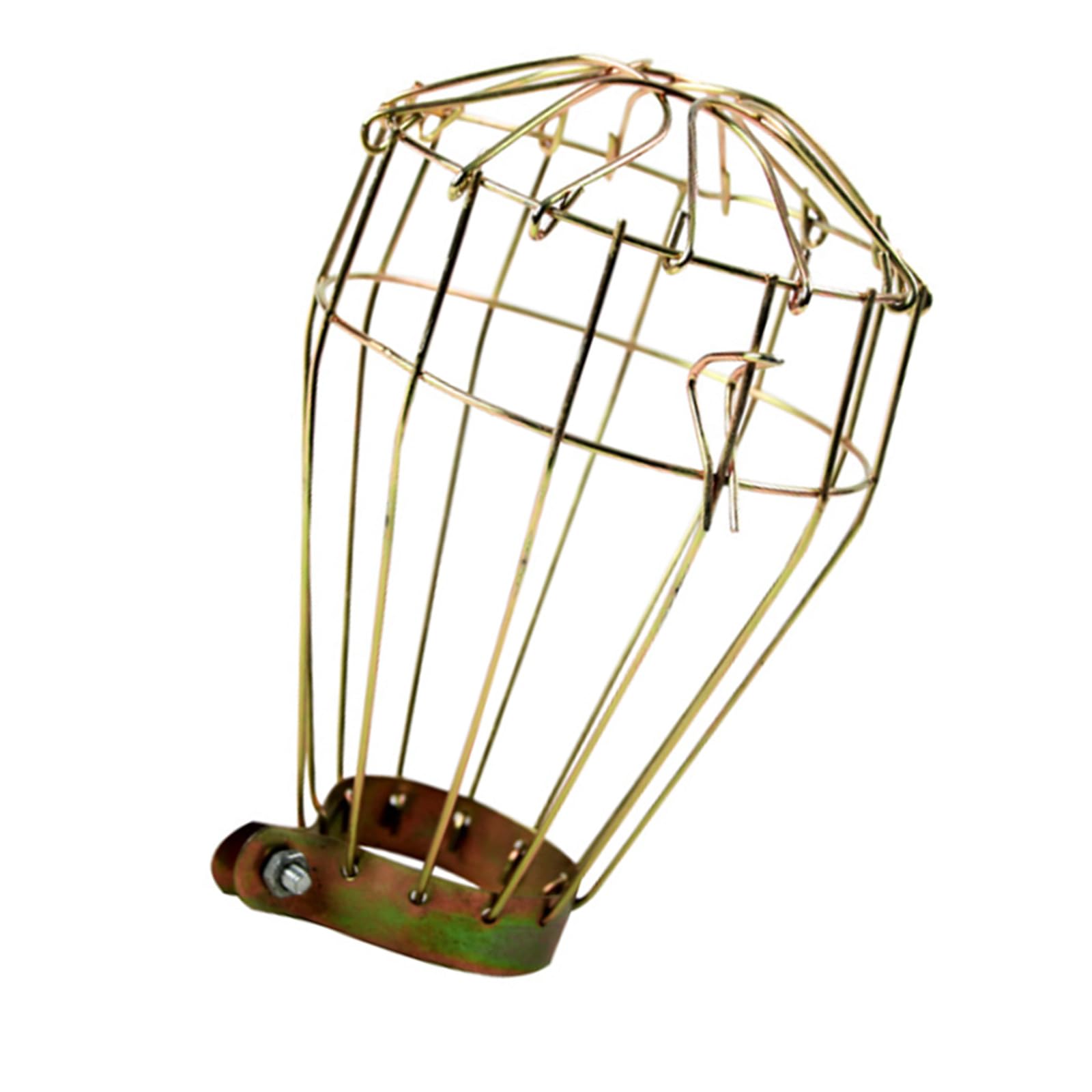 Metal Wire Bulb Protector for Hanging Lights Industrial Styles Iron Cage Cover Decorative Shade Work with Various Lamp Fixtures Retro Bulb Guard Cage