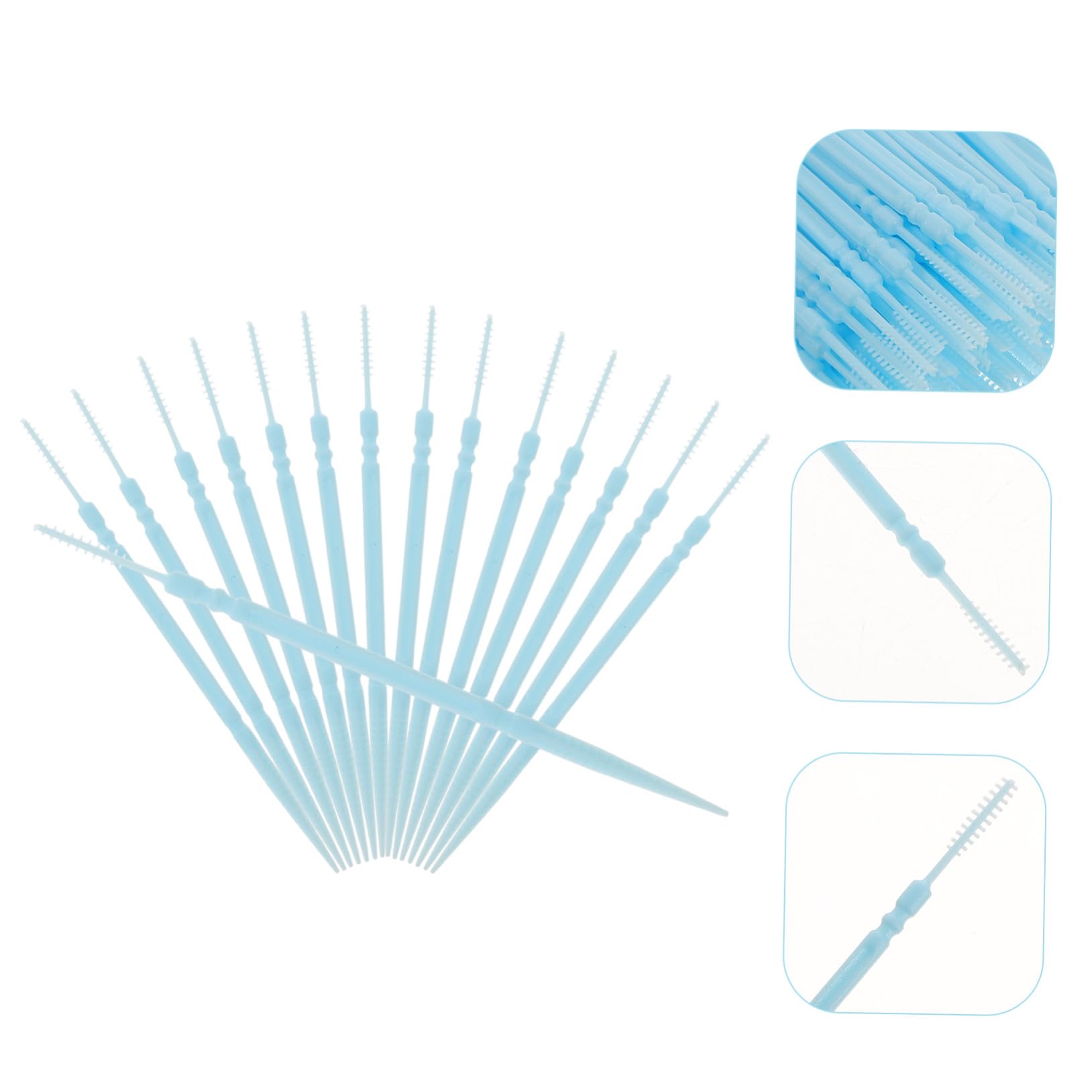 TOPBATHY Palillos de Dientes de Doble Punta 1060 Piezas Azul, Palillos de Limpieza Ecológicos de Grado Alimenticio, Herramienta Interdental para Cuidado Bucal Familiar, Desechables