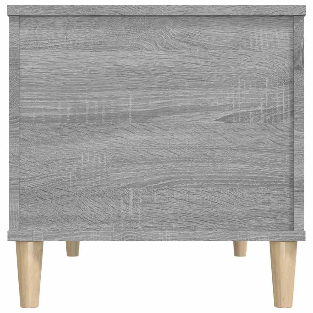 Stolik kawowy Sonoma szary, 90 x 44,5 x 45 cm, materiał drewnopochodny, z regulacją wysokości, z miejscem do przechowywania, trwały, nowoczesny mebel do salonu, nadaje się jako stolik do sofy