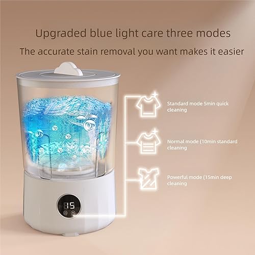 Miniatura 6 de PANGBOER Portable Small Washing Machines Quiet Laundry Underwear Washer Efficient Washing Machine Suitable for Washings