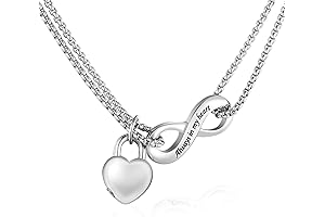 XIUDA Infinity Urn Necklace: Keep Your Loved One's Memory Close