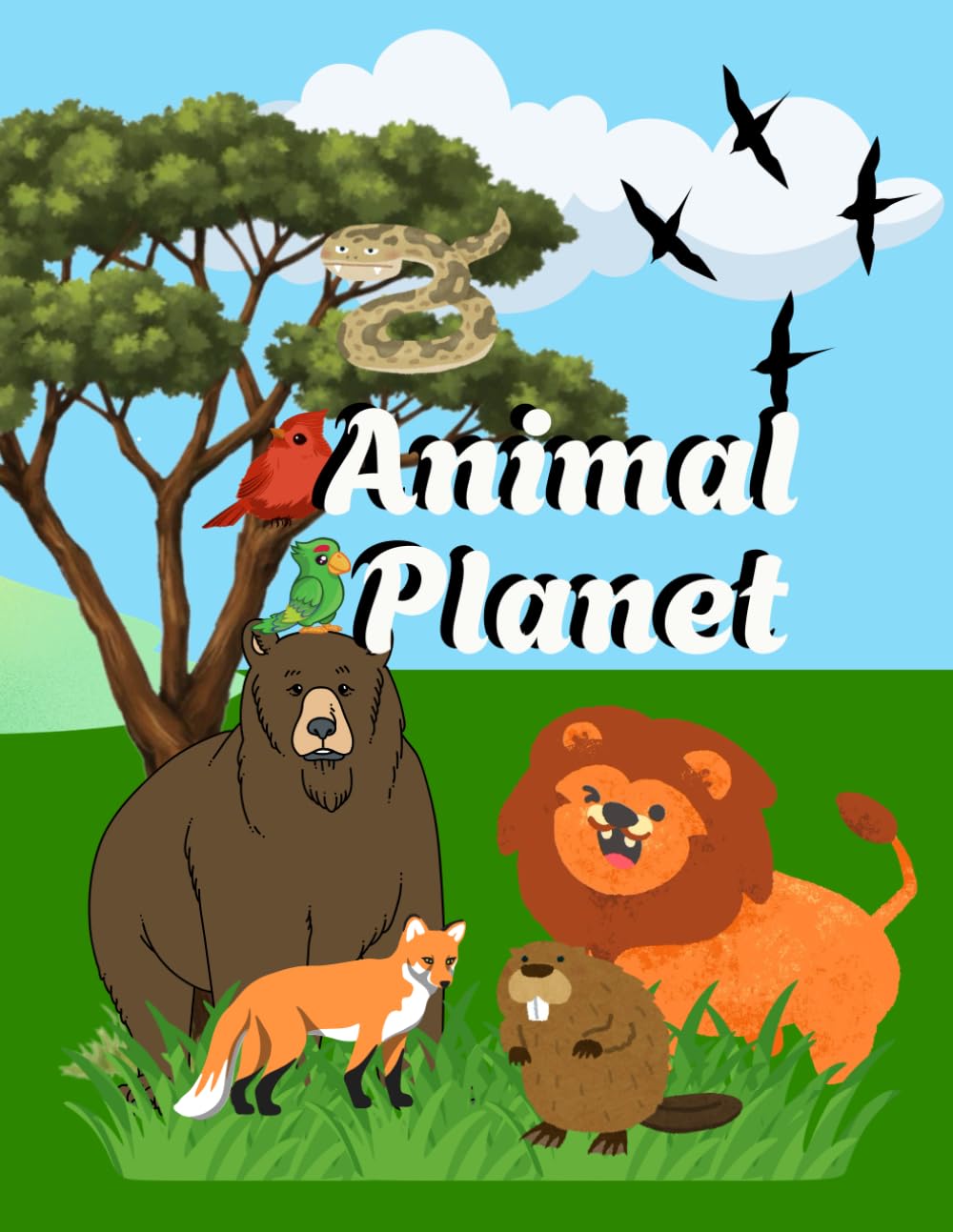 Animal Planet Coloring Book for 3 - 5 ages: For 3-5 years old kids