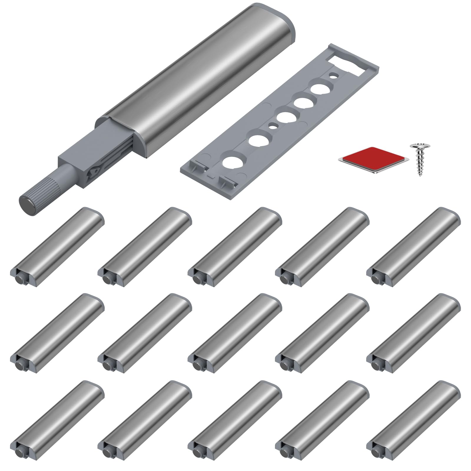 Spingere per aprire le porte Jiayi 16 Pack Armadio Magnet Push Catch Touch Release Door Opener Catch Armadio Magnetic Push Latch per cucina armadio cassetto porta Pop Out chiusura