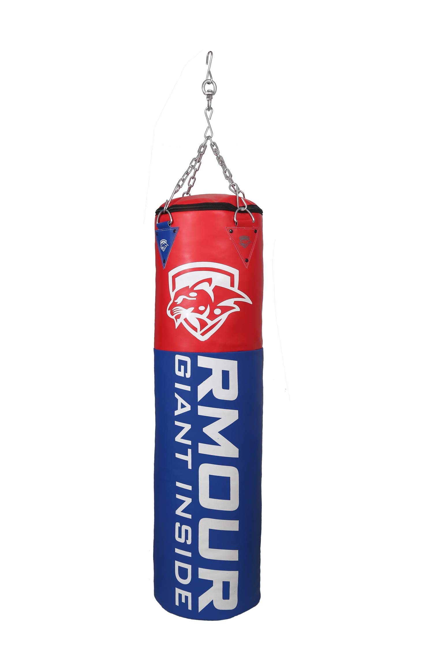 RMOUR Unfilled Red Blue Heavy PU Punch Bag Boxing MMA Sparring Punching Training Kick Boxing Muay Thai with Hanging Chain (4 Feet) (B08DJBZXCC) Amazon Price History, Amazon Price Tracker