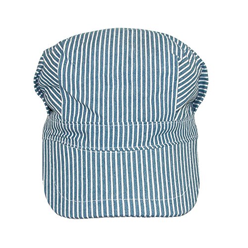CTM Kids' Cotton Blue Stripe Train Engineer Cap2
