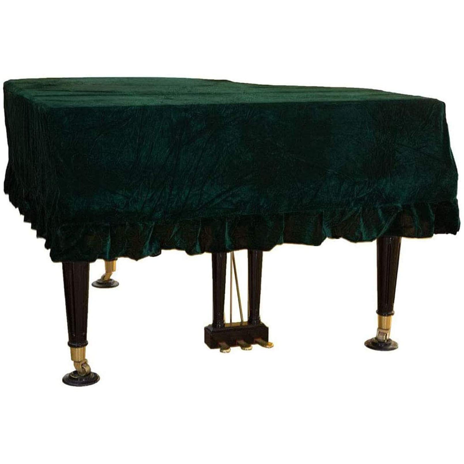 Cutfouwe Samtbezug für Klavier flügel,staubdichte Abdeckung Samt Flügelabdeckung Stoff waschbar Triangle Bordered Piano Cover