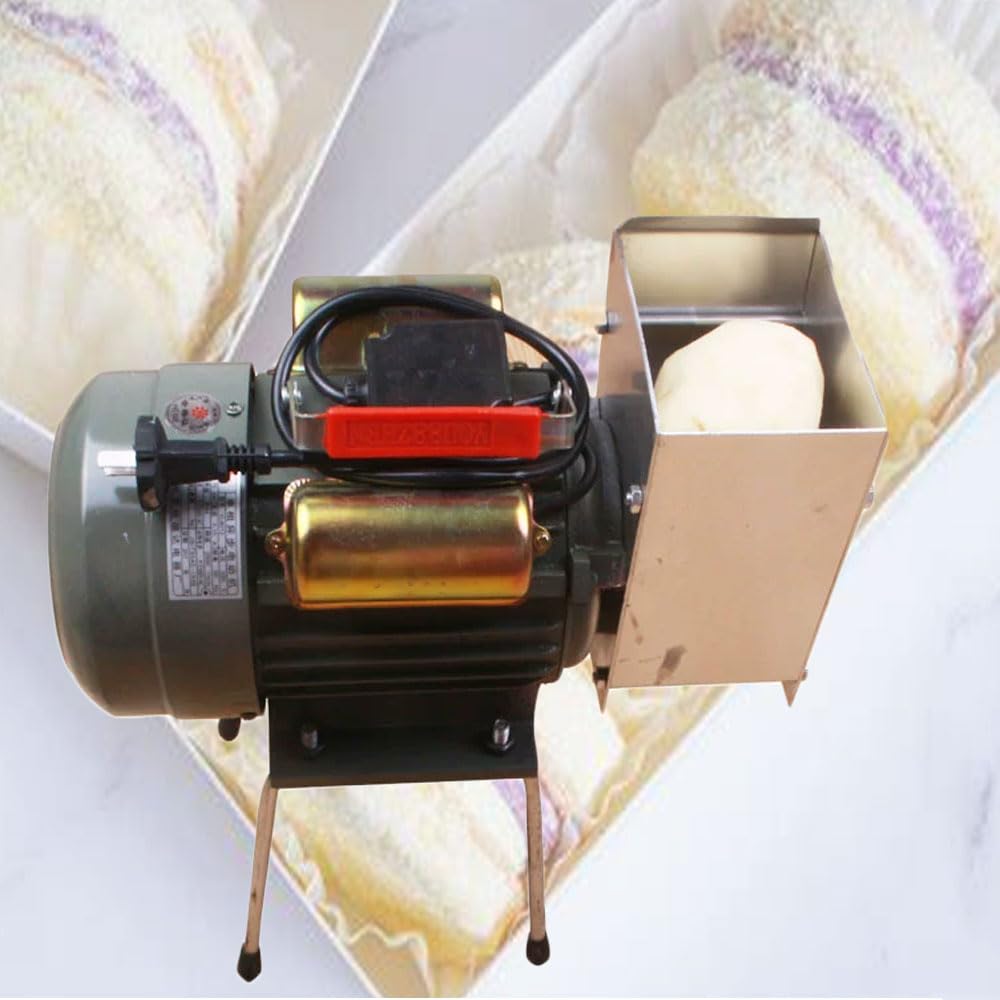 Edelstahl-Kartoffelstampfer, elektrische Knoblauchmaschine mit 550 W und 750 W, Schleifwelle und Getriebe, mit Fleischbällchen-Clip, 20–30 kg/h kommerzieller Schleifschlamm, glatt, zart, für Hotels