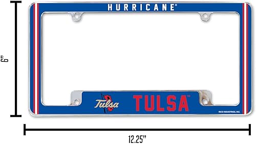 Miniatura 60 de Rico Industries NCAA Classic 12" x 6" Chrome All Over Automotive License Plate Frame for Car/Truck/SUV