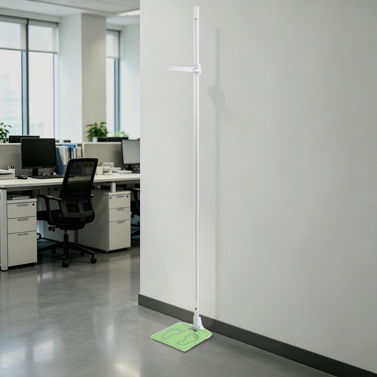 Höhen- und Gewichtsmessgerät 210cm/180kg digitale Körperwaage für Zuhause | Zwei Messungen In Einem, Einfache Bedienung, übersichtliche Skala, Zerlegbar Für Senioren, Fitness-Studios, Aluminium Legiert