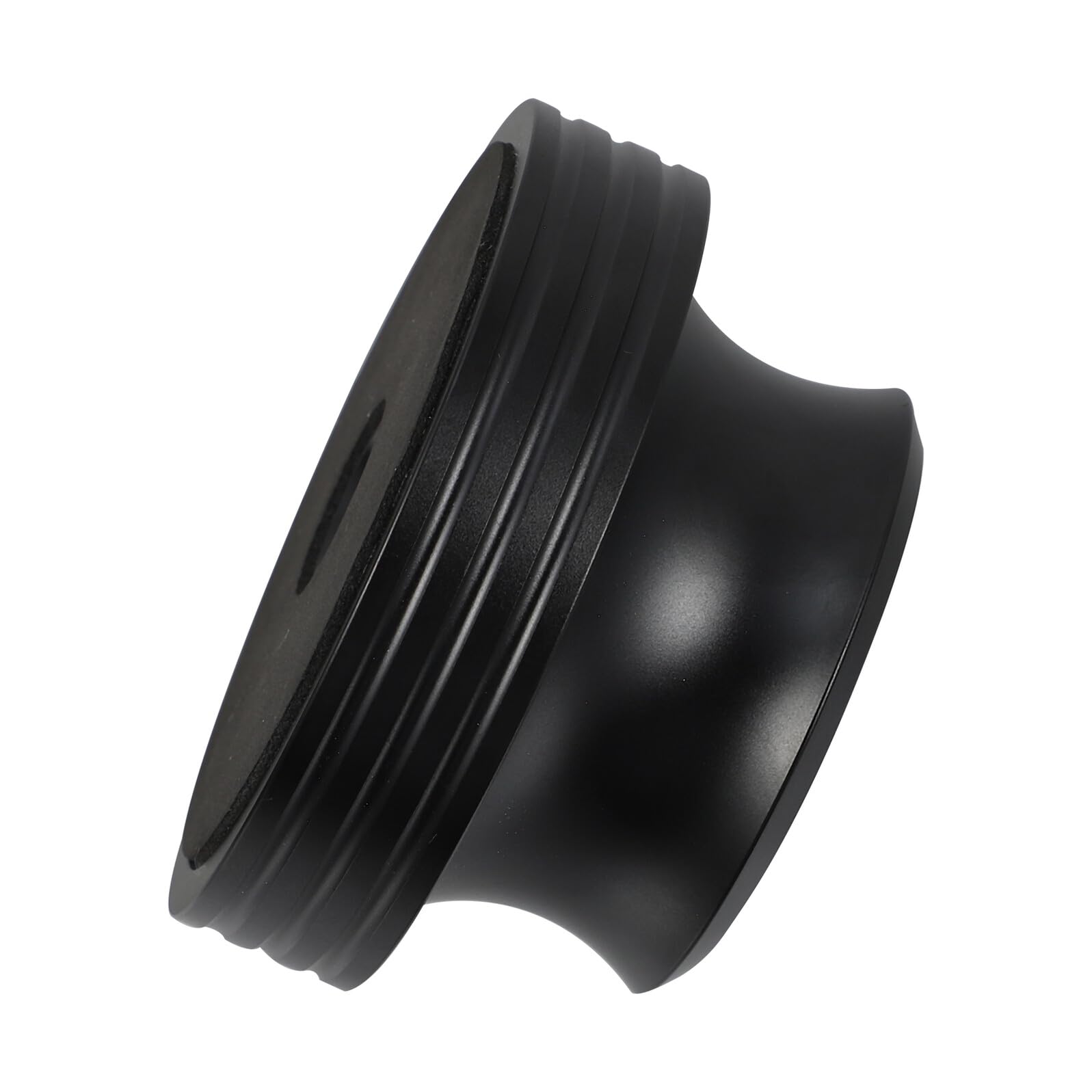IMIKEYA Stabilizzatore di peso per dischi in vinile stampa in alluminio nero 400 G Accessorio antivibrazione per giradischi migliora la qualità del suono e la stabilità